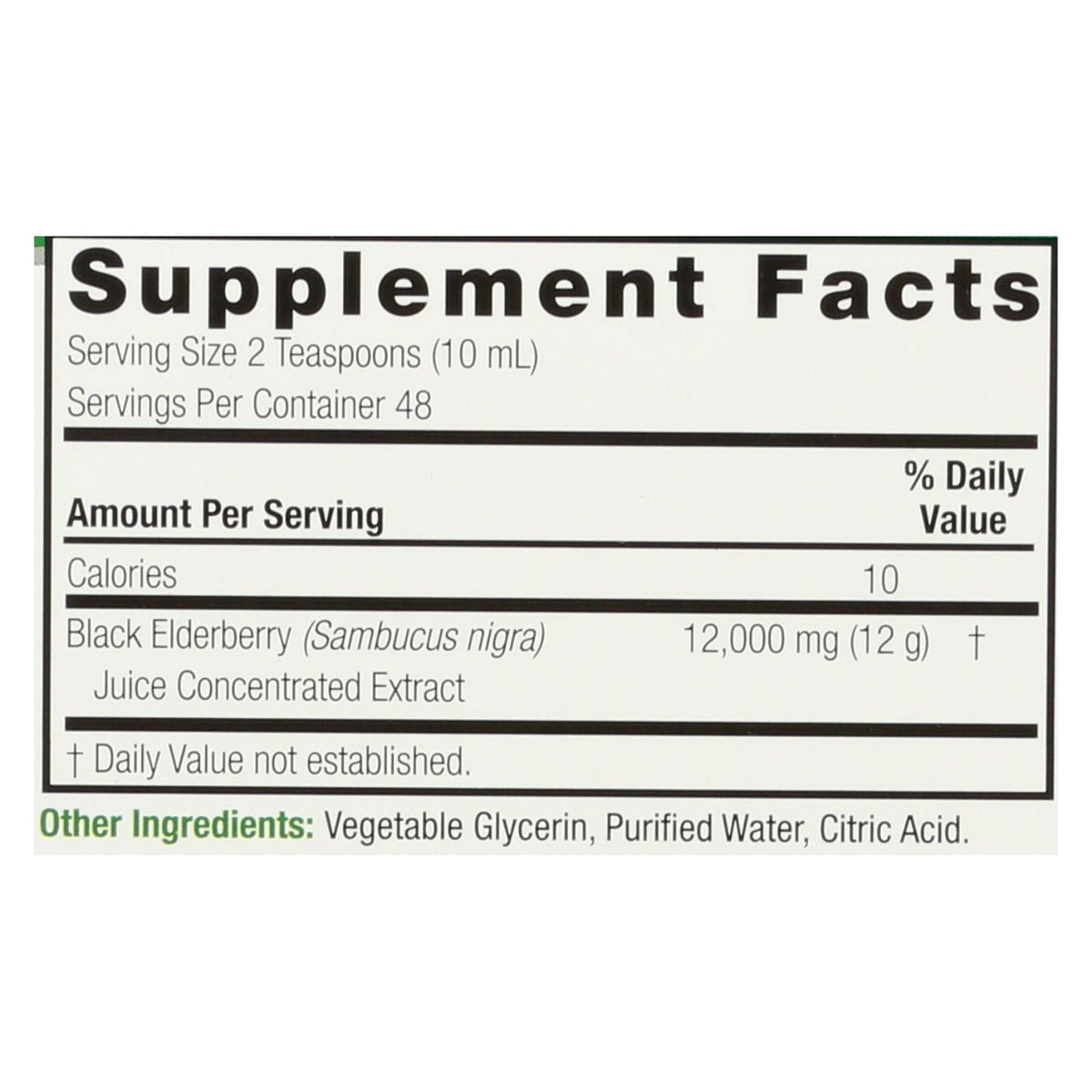 Nature's Answer Sambucus Original, Family Size, 16 oz