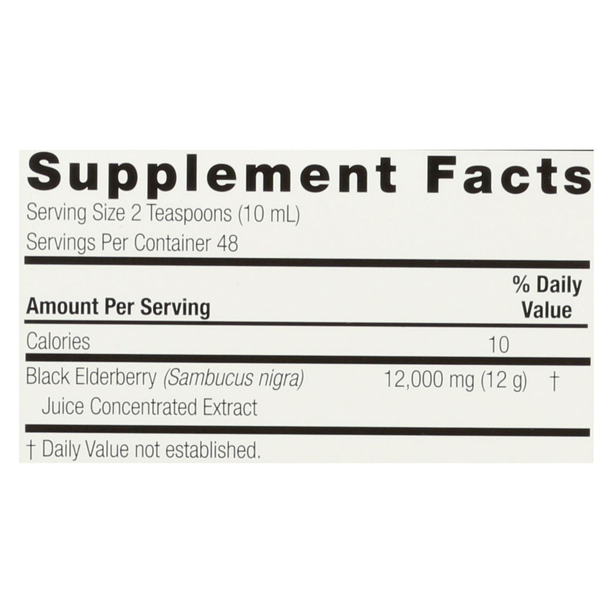 Nature's Answer Sambucus Original, Family Size, 16 oz