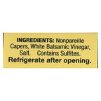 Alessi Capers in White Balsamic Vinegar, 3.5 oz (Case of 6)