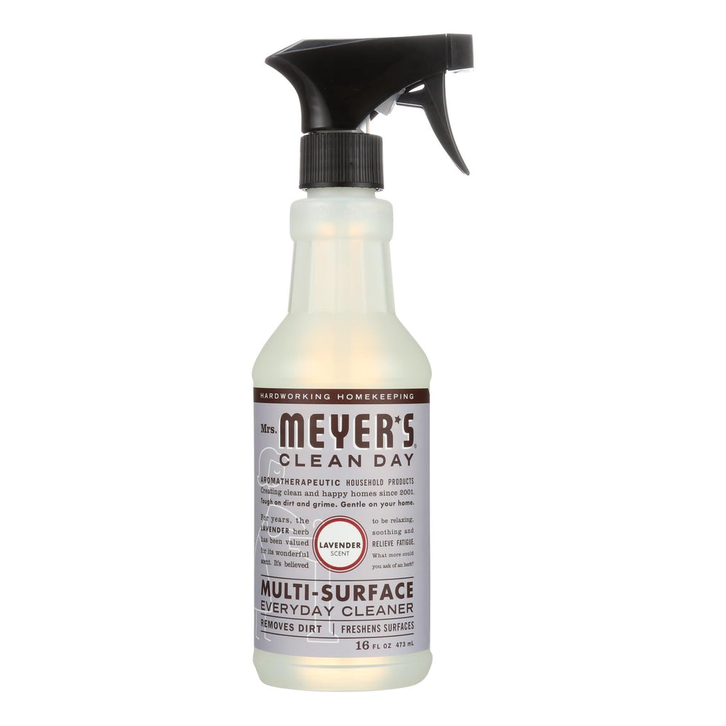Mrs. Meyer's Clean Day Multi-Surface Everyday Cleaner, Lavender, 16 fl oz (Case of 6)