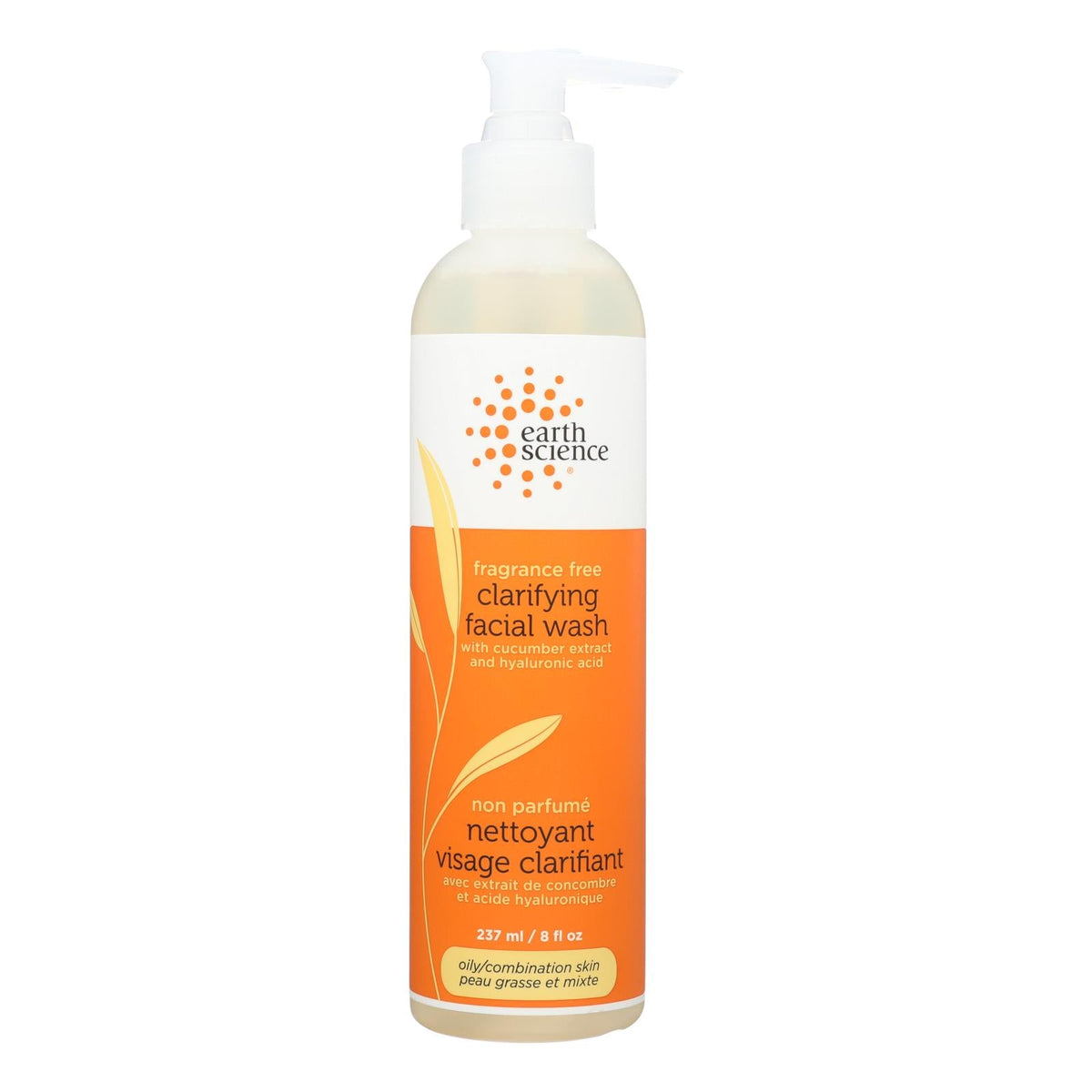Earth Science Clarifying Facial Wash (Pack of 8) Fragrance Free - 8 Fl Oz.