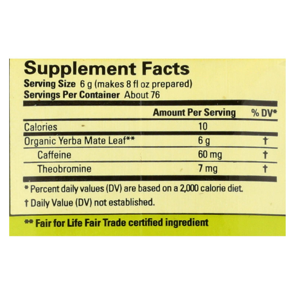 Ecoteas Organic Unsmoked Yerba Mate Green Energy Loose Tea, 1 lb (Case of 6)