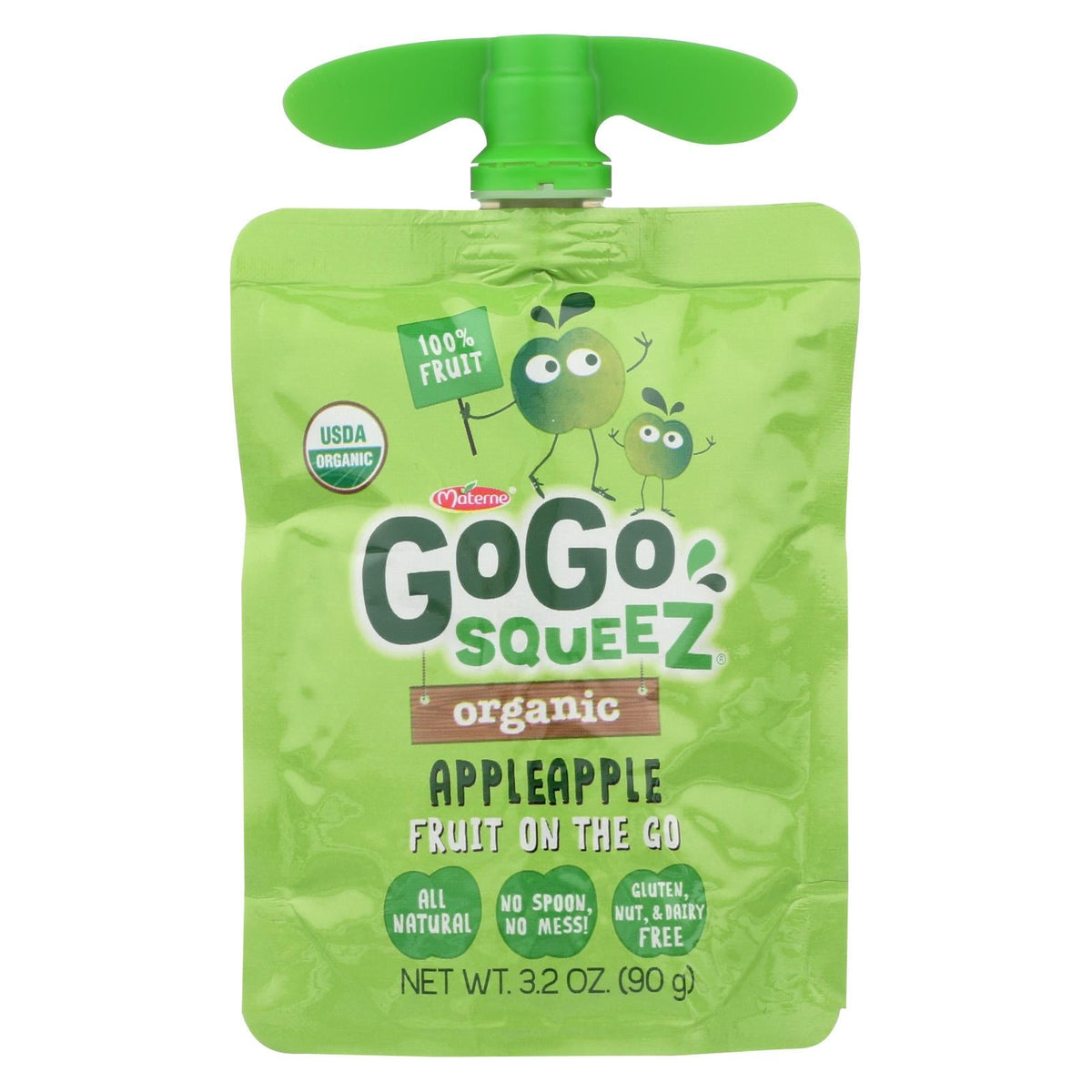 GoGo squeeZ Applesauce, 12 x 3.2 oz (Case of 6)