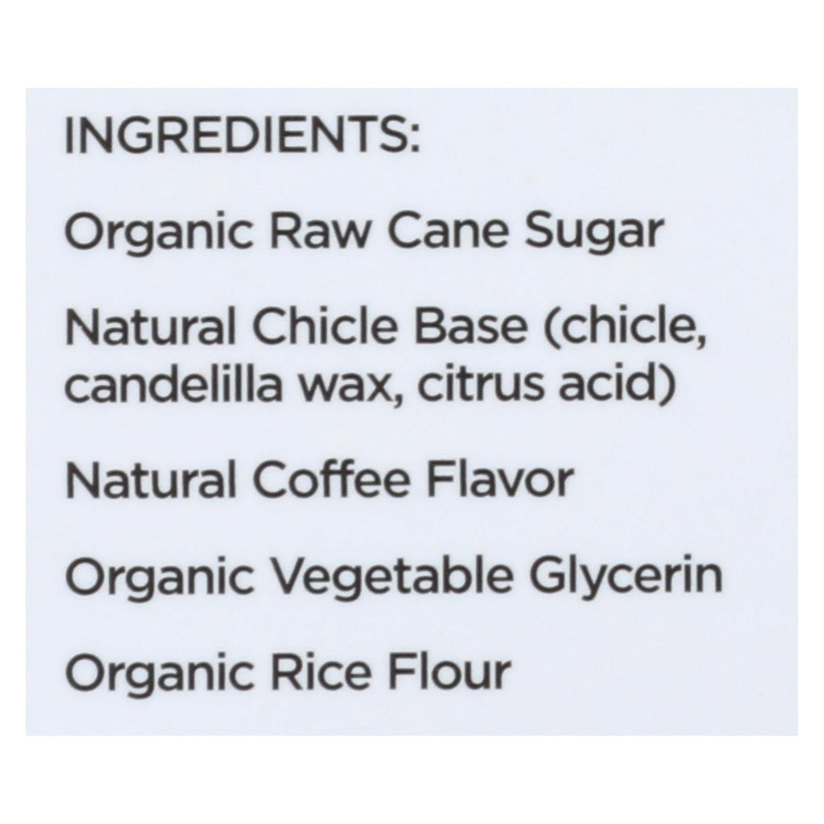 Simply Gum All Natural Gum, Coffee, 15 ct (Case of 12)