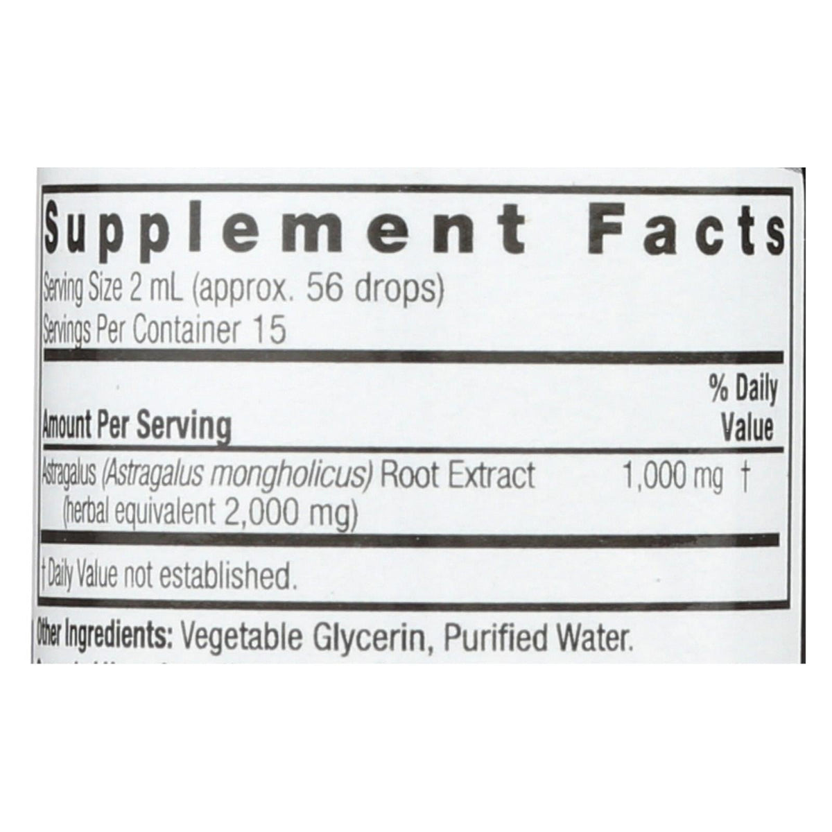 Nature's Answer Astragalus Root Alcohol-Free (1 Fl Oz)