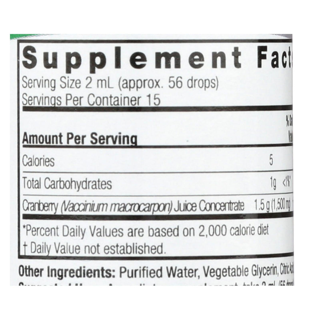 Nature's Answer Alcohol-Free Cranberry (1 Fl Oz)
