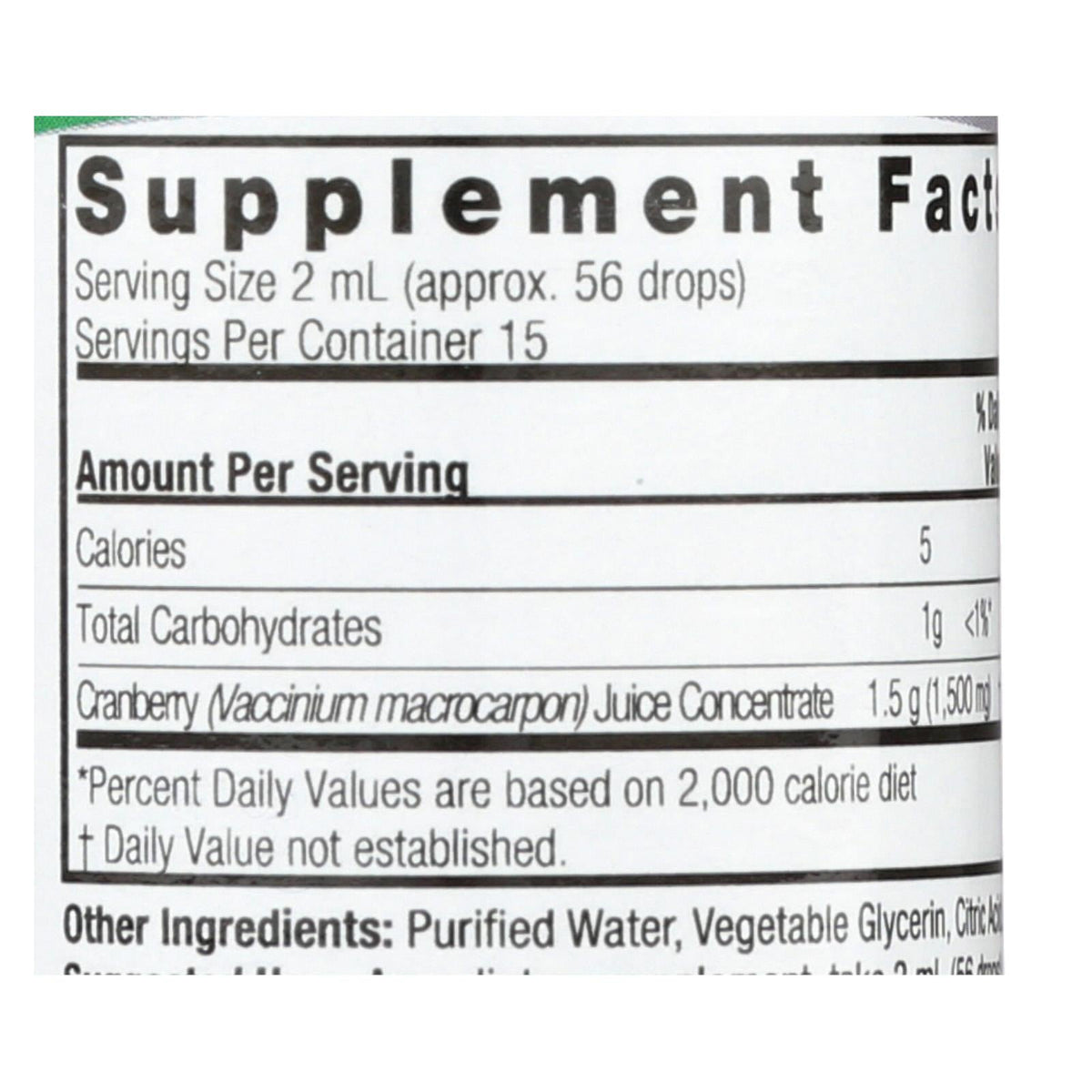 Nature's Answer Alcohol-Free Cranberry (1 Fl Oz)