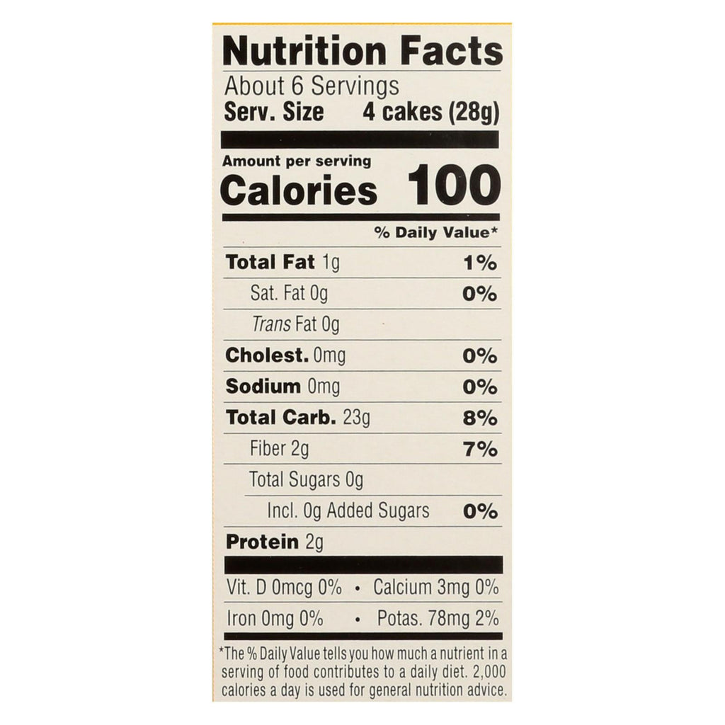 Lundberg Family Farms Red Quinoa Rice Cake Thins, 6 oz (Case of 6)