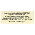 Edward & Sons Brown Rice Snaps, Black Sesame, 3.5 oz (Case of 12)