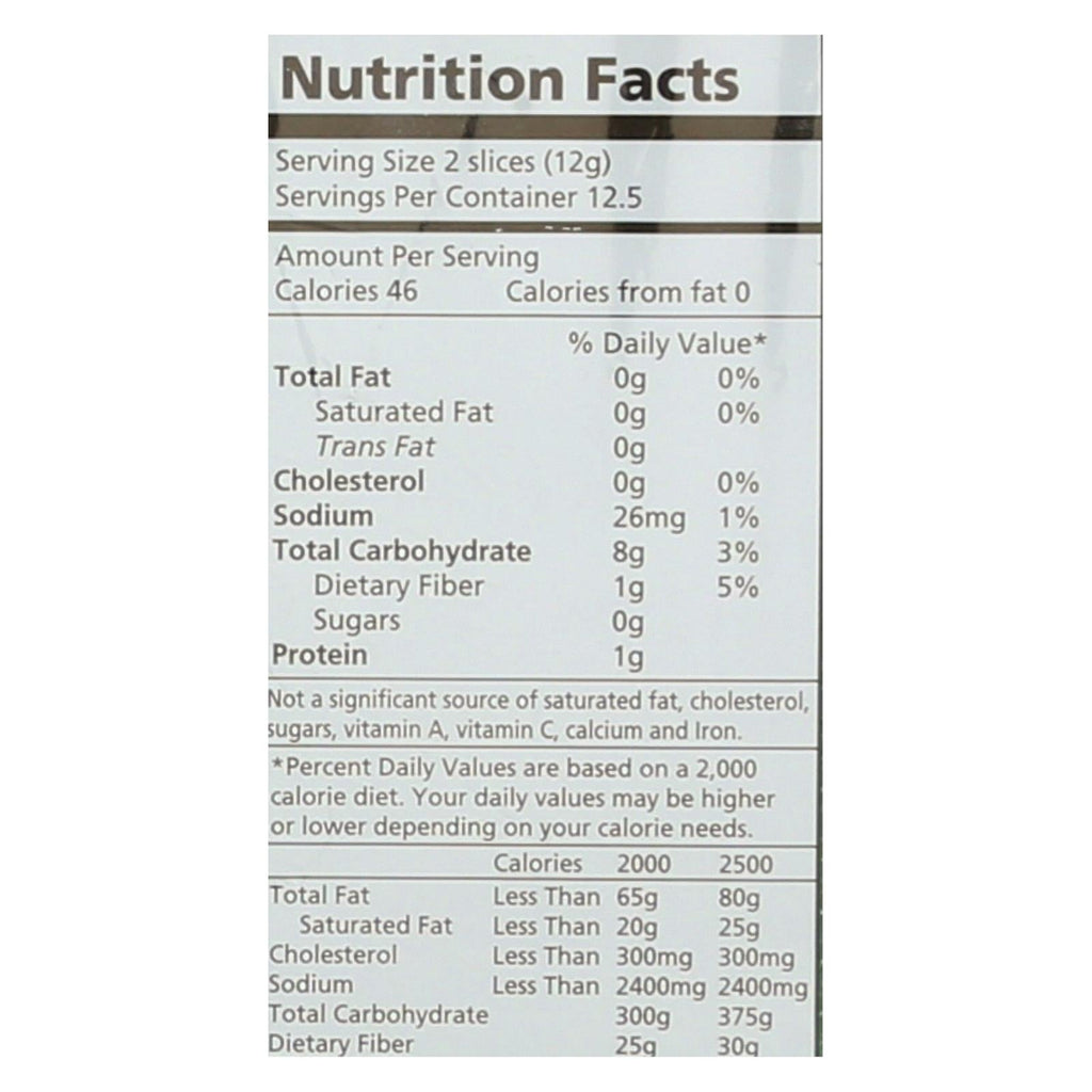 Real Foods Organic Corn Thins, Sesame, 5.3 oz (Case of 6)