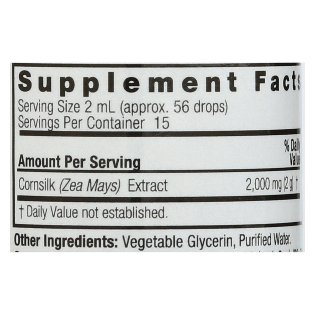 Nature's Answer Cornsilk Alcohol-Free (1 Fl Oz)