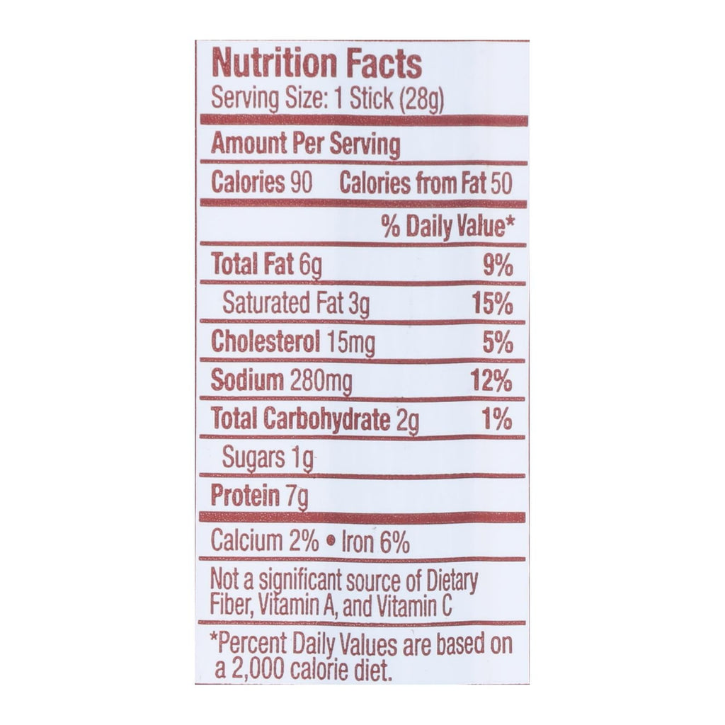 Vermont Smoke & Cure Realsticks, BBQ, 1 oz (Case of 24)