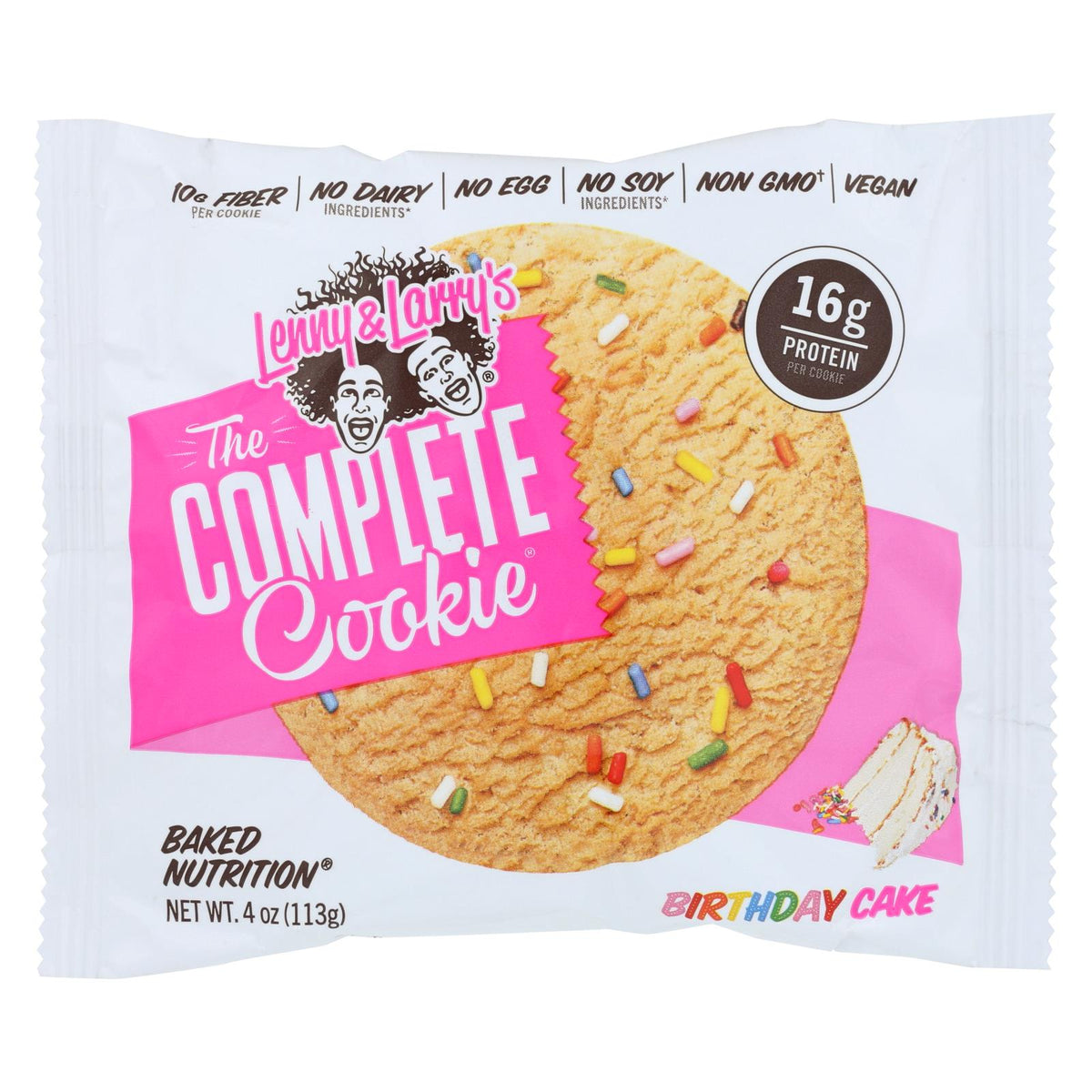 Lenny & Larry's The Complete Cookie, Birthday Cake, 4 oz (Case of 12)