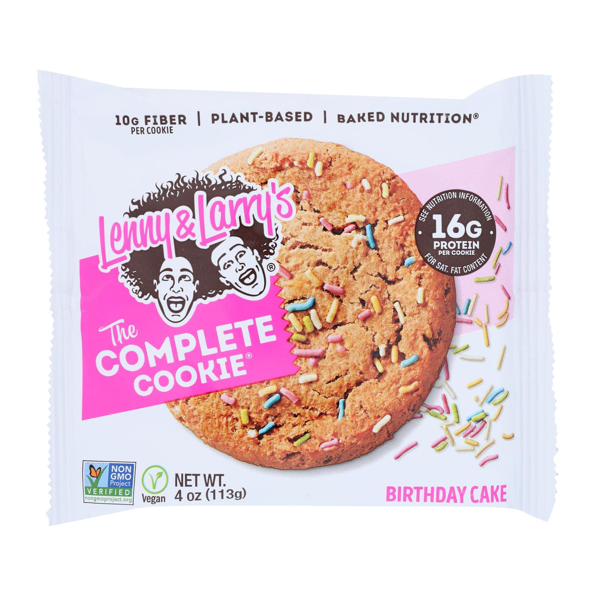 Lenny & Larry's The Complete Cookie, Birthday Cake, 4 oz (Case of 12)