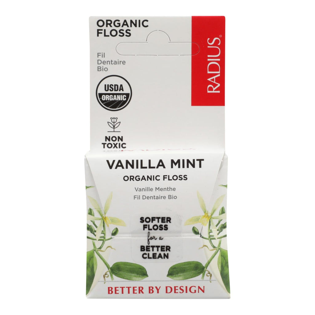 Radius Vanilla Mint Floss, 55 Yards (Case of 6)