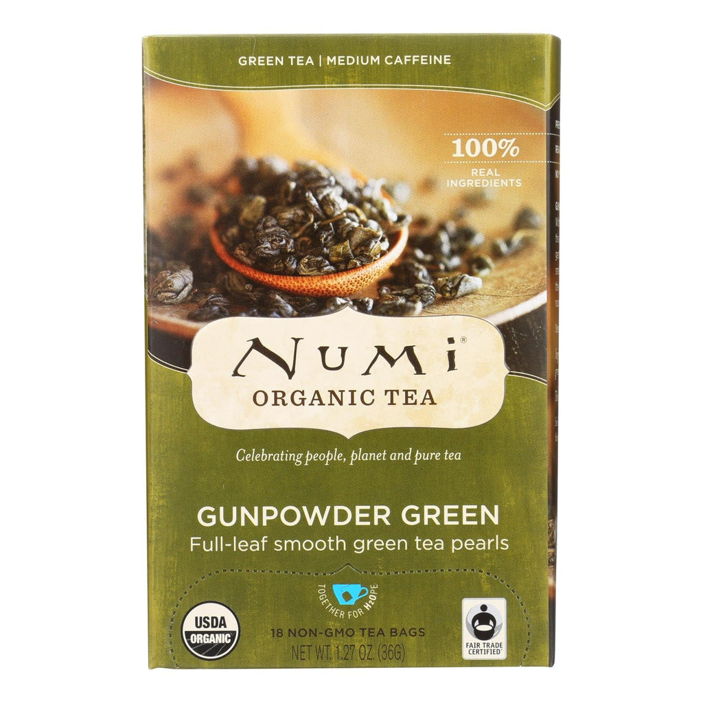 Numi Gunpowder Green Tea, 18 ct (Case of 6)