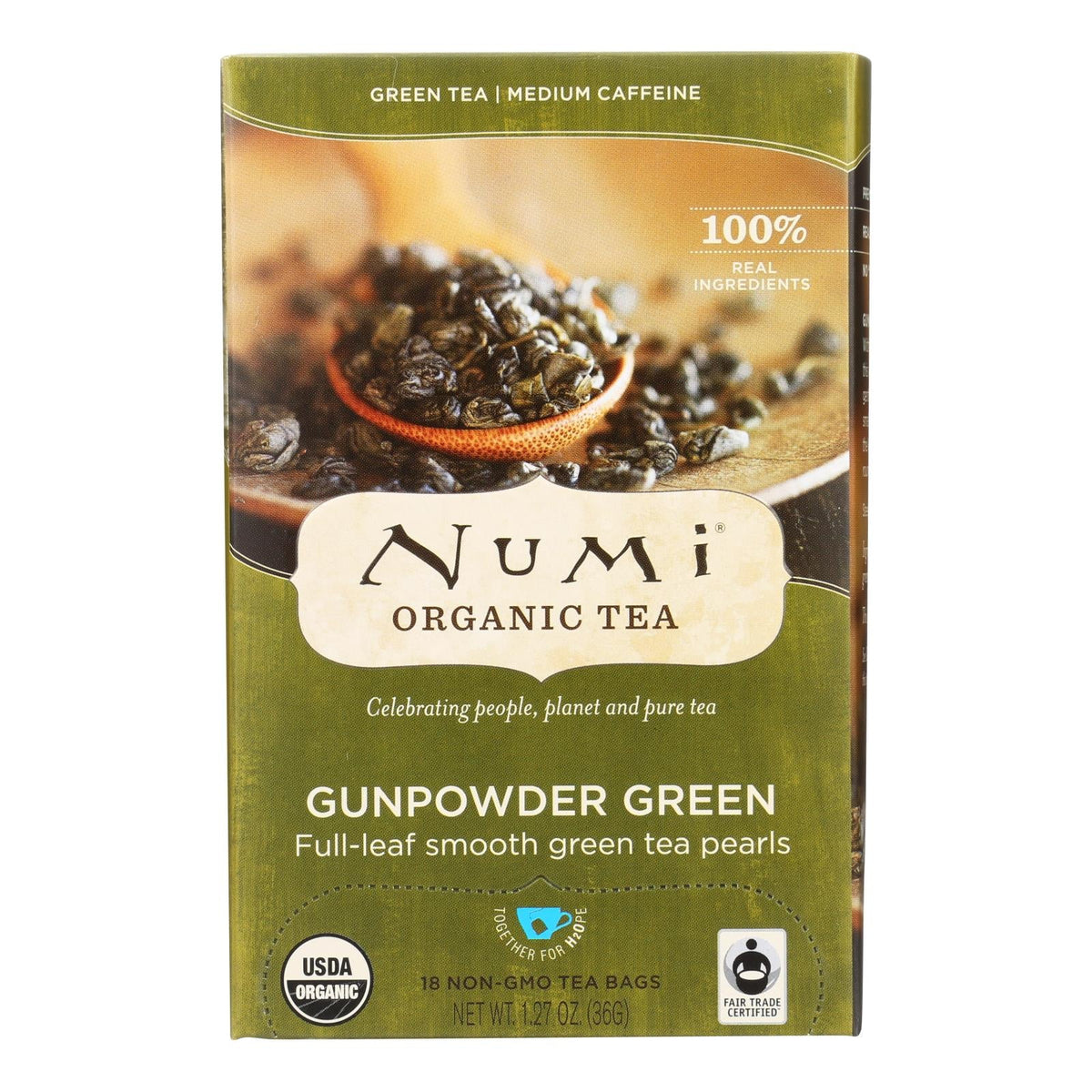 Numi Gunpowder Green Tea, 18 ct (Case of 6)