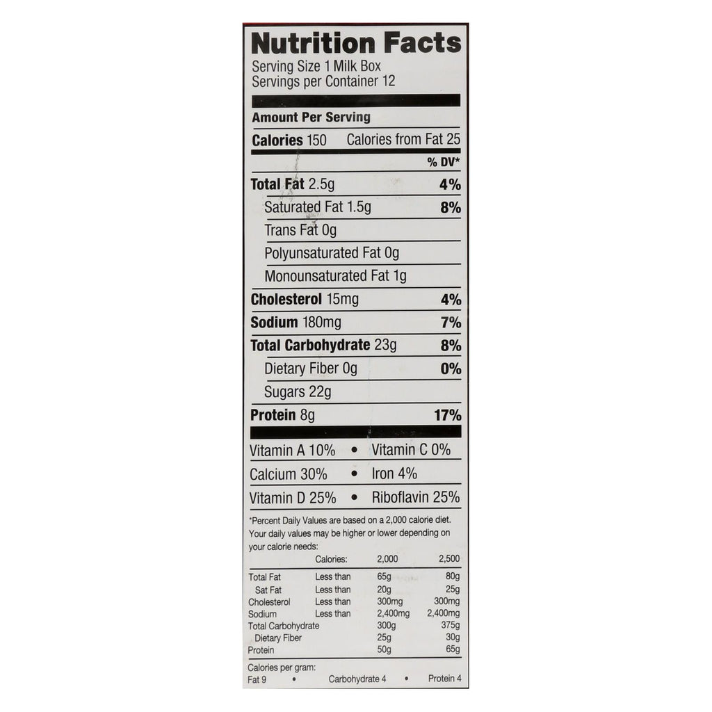 Horizon Lowfat Chocolate Milk - 12/8 Fl. Oz.