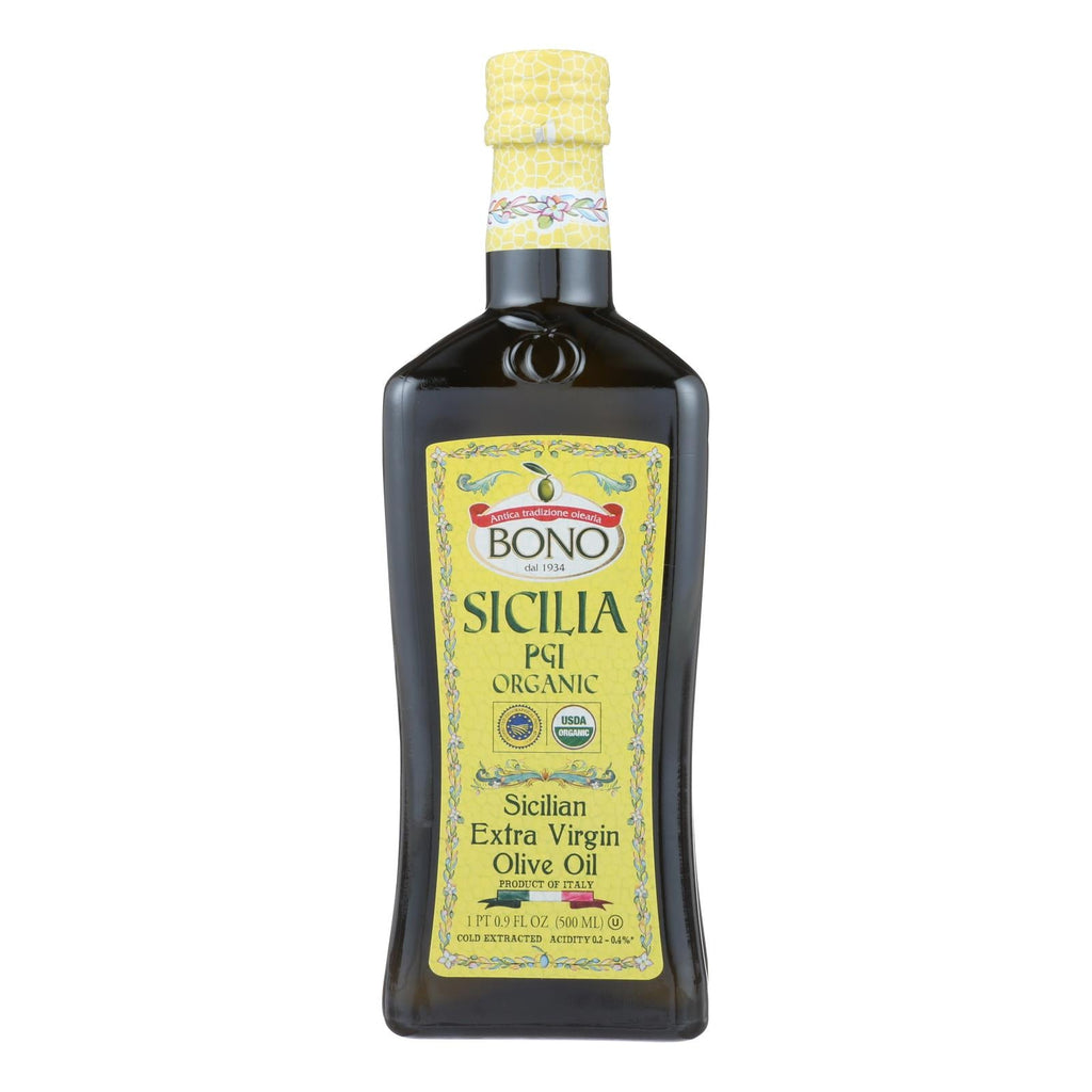 Bono Sicilia PGI Extra Virgin Olive Oil, 16.9 fl oz (Case of 6)