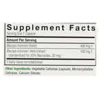 Nature's Answer Bacopa 500 mg, 90 Veggie Capsules