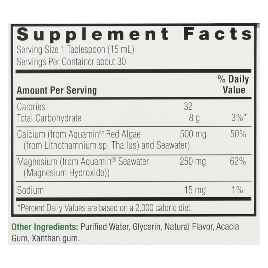 Nature's Answer Plant-Based Calcium Magnesium Liquid, 16 fl oz
