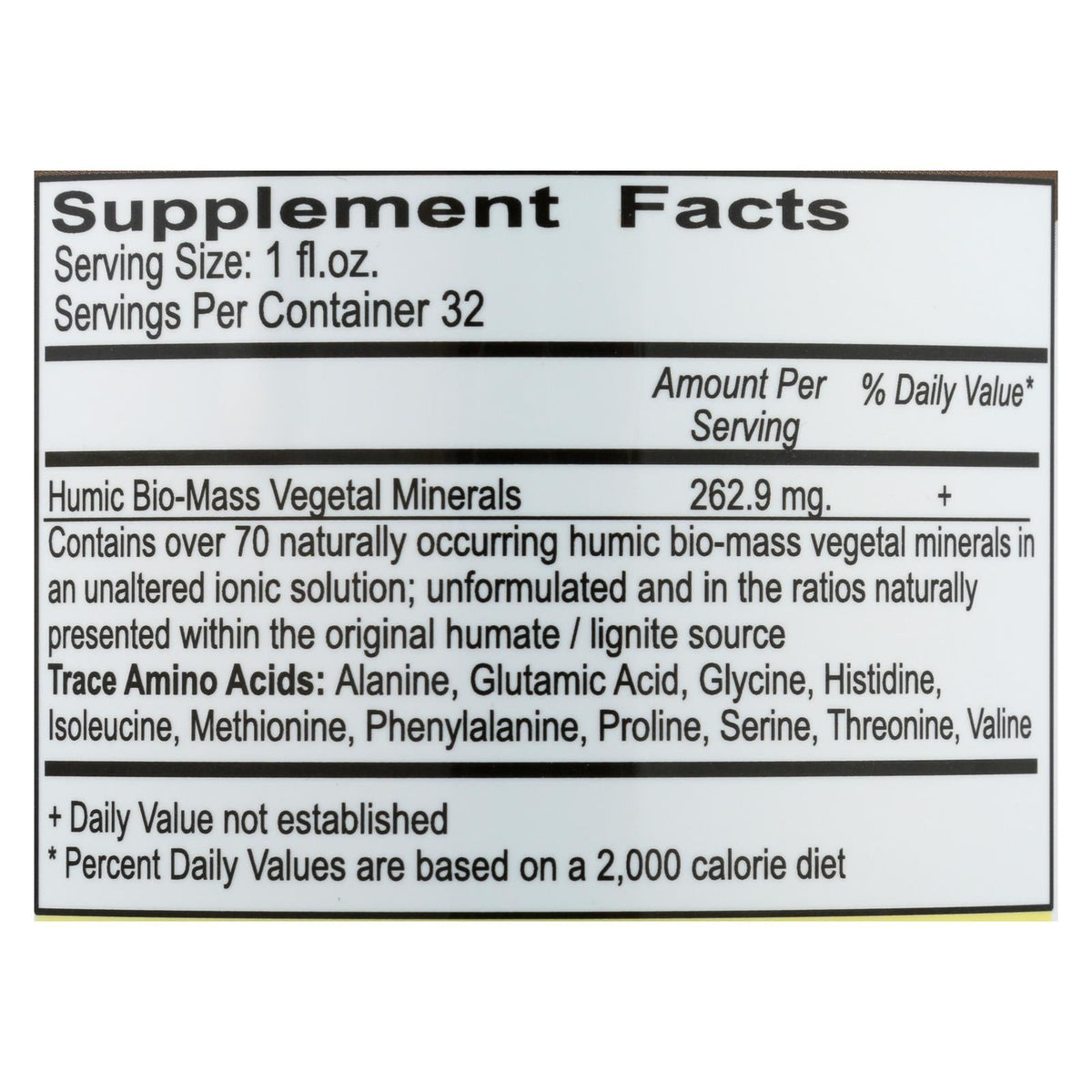 Vital Earth Humic Minerals (32 Fl Oz.)