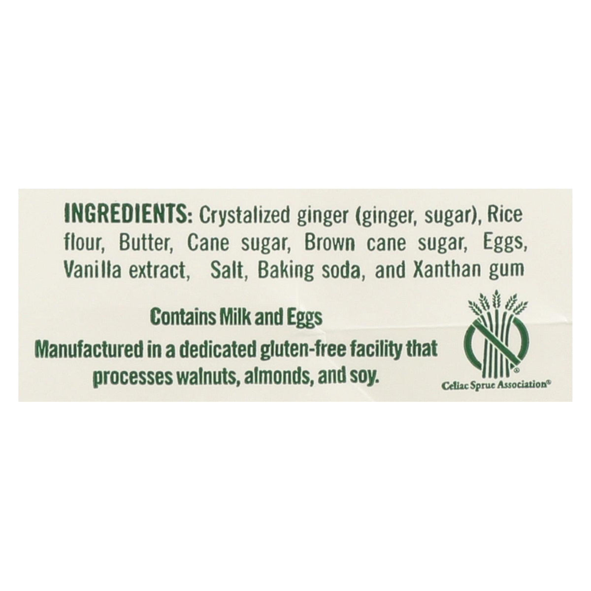 Tate's Bake Shop Ginger Zinger Cookies, 7 oz (Case of 12)
