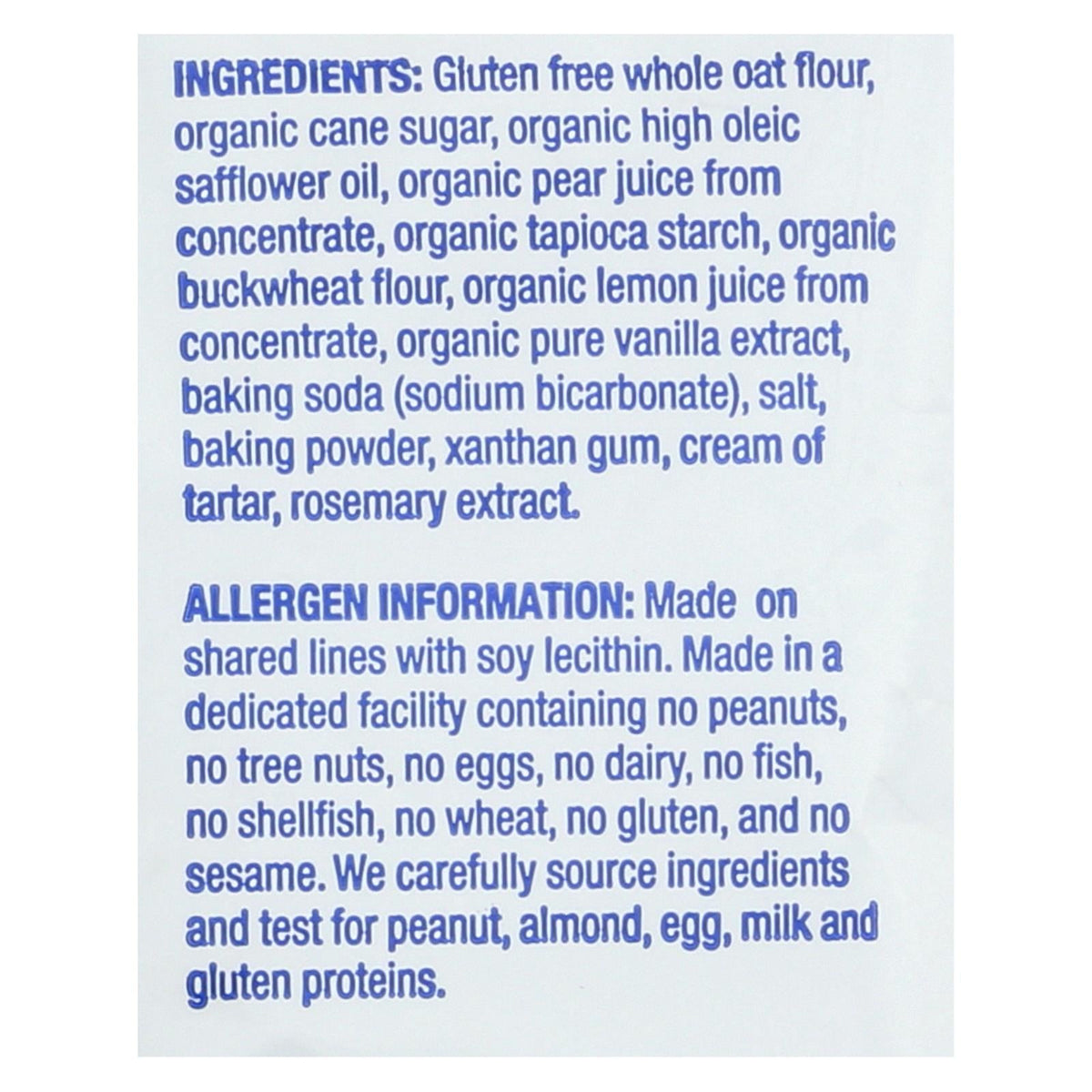 Homefree Gluten Free Mini Cookies, Vanilla, 1.1 oz (Case of 10)