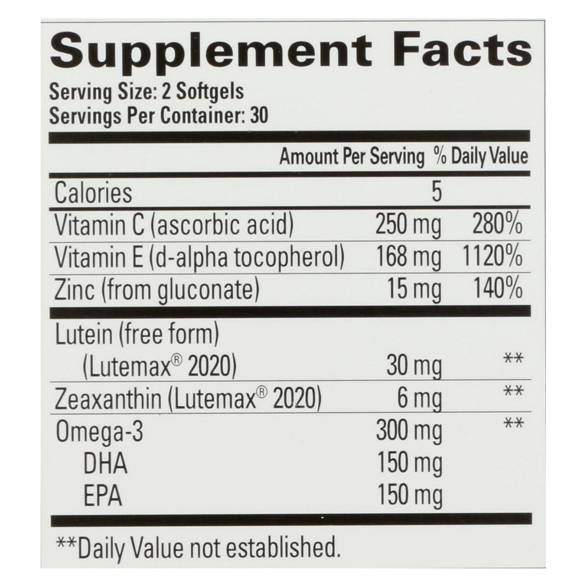 Quantum Health Macula 30, 60 Softgels