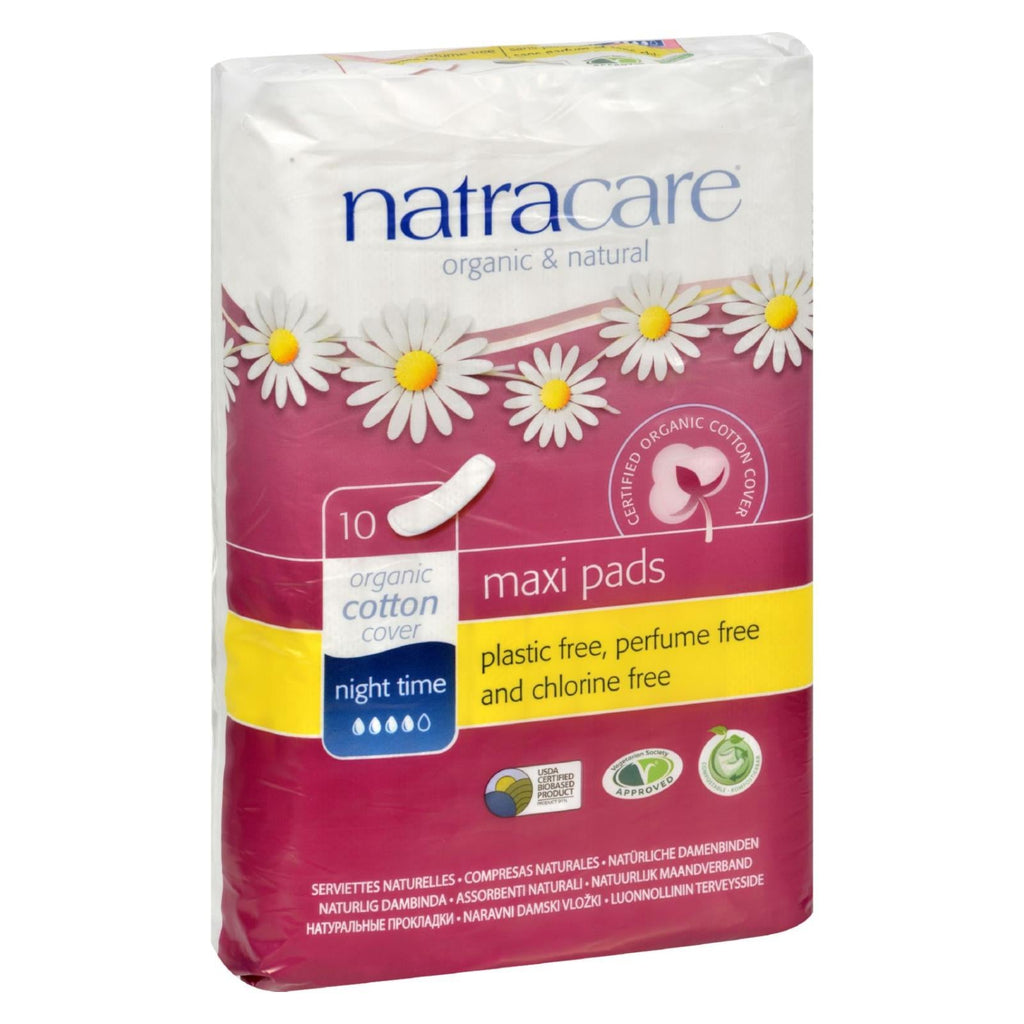 Natracare Natural Night Time Pads (Pack of 10)