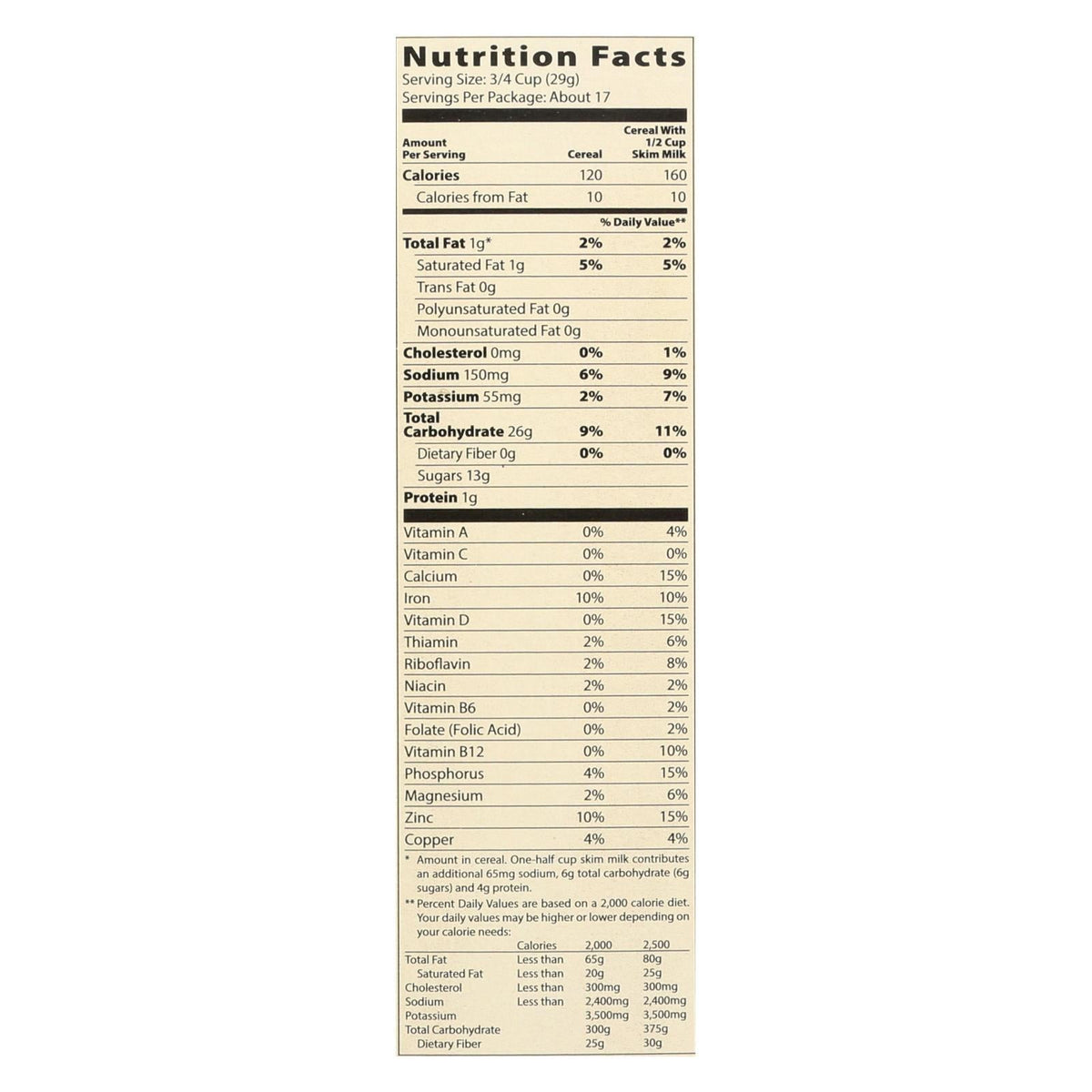 Mom's Best Naturals Crispy Cocoa Rice Cereal, 17.5 oz (Case of 14)