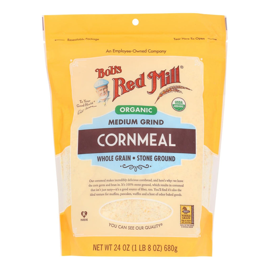 Bob's Red Mill Medium Grind Cornmeal, 24 oz (Case of 4)