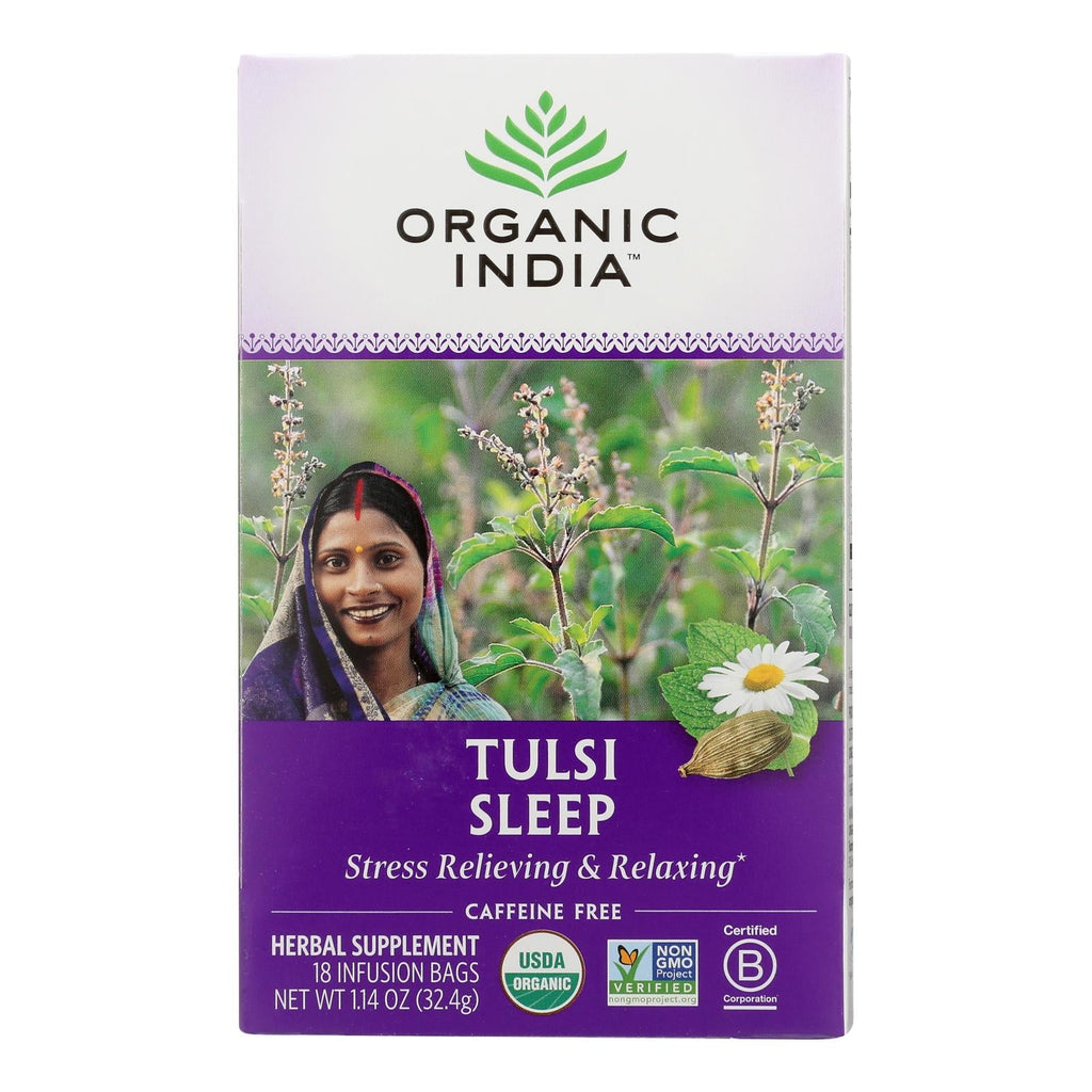 Organic India Tulsi Sleep Tea, 18 ct (Case of 6)
