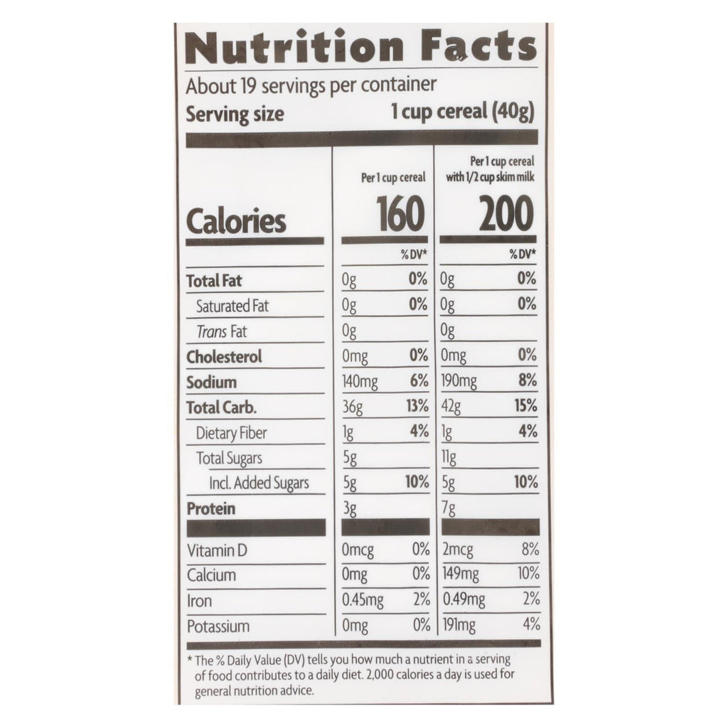 Nature's Path Organic Honey'd Corn Flakes Cereal (Pack of 6 - 26.4 Oz.)