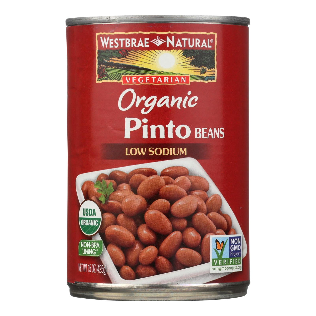 Westbrae Organic Pinto Beans (Pack of 12 - 15 Oz.)