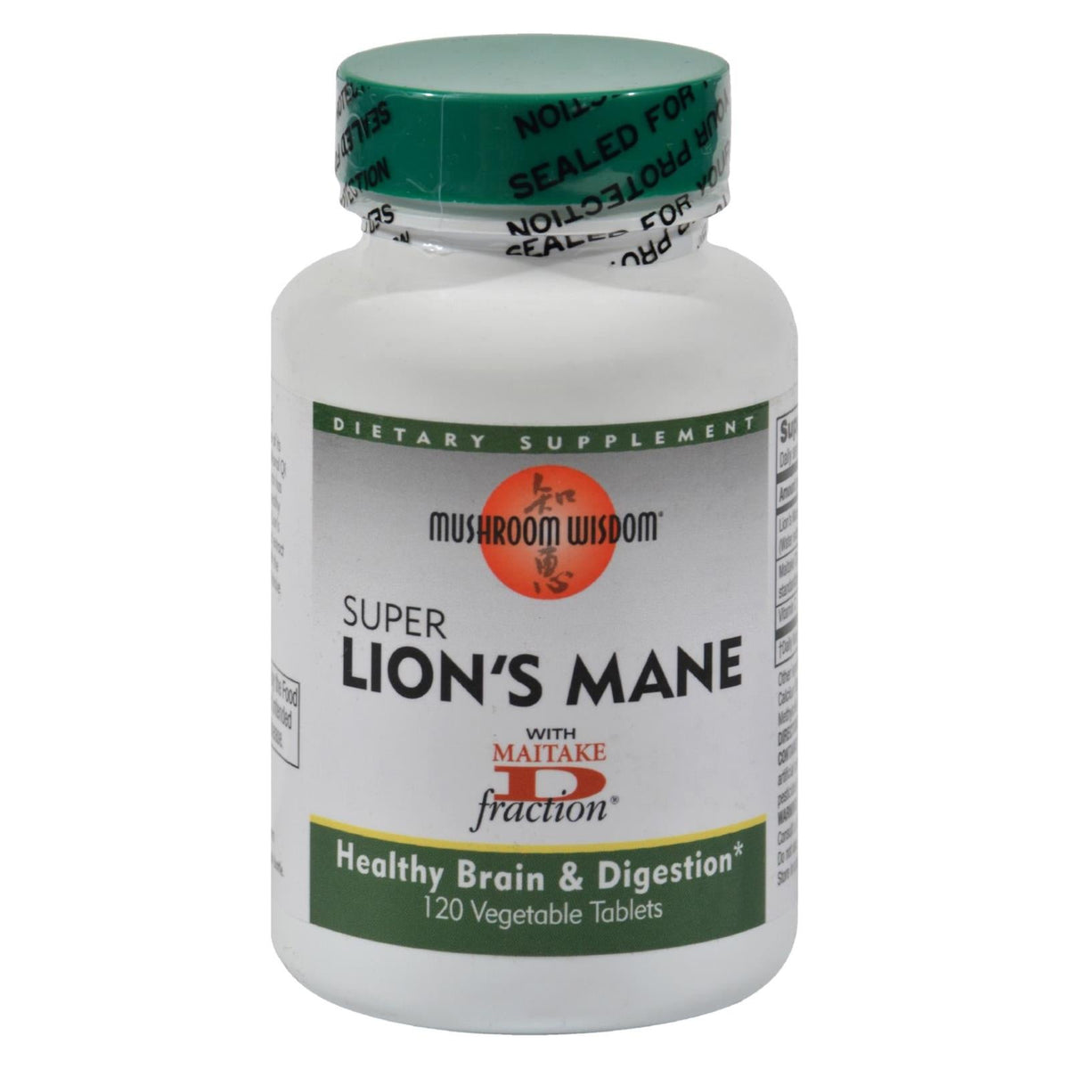 Mushroom Wisdom Super Lion's Mane - 120 Veg Tablets