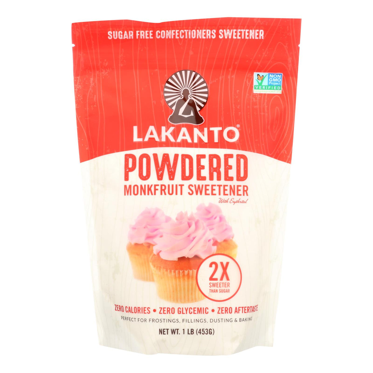 Lakanto Monk Fruit Sweetener with Erythritol, 1 lb (Case of 8)