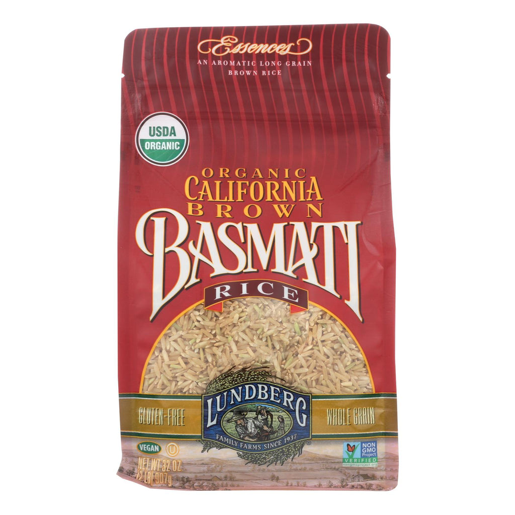 Lundberg Family Farms Organic California Brown Basmati Rice, 2 lb (Case of 6)