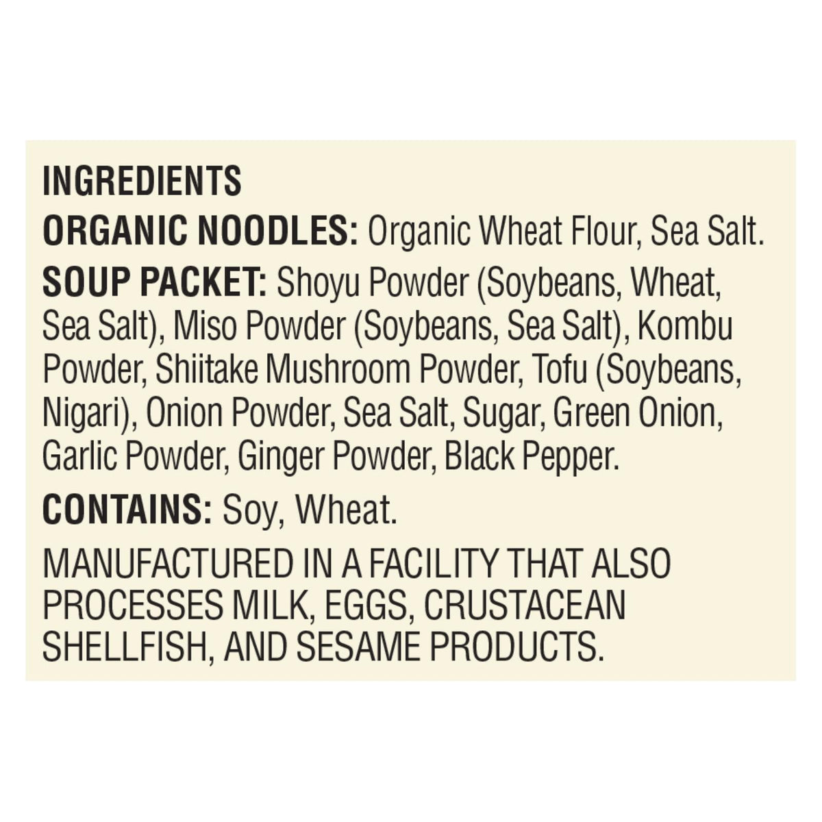 Koyo Tofu Miso Ramen, 2 oz (Case of 12)