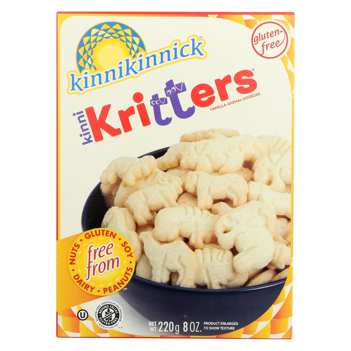 Kinnikinnick Animal Cookies, 8 oz (Case of 6)