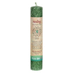 Aloha Bay Chakra Pillar Candle, Green (Case of 8)