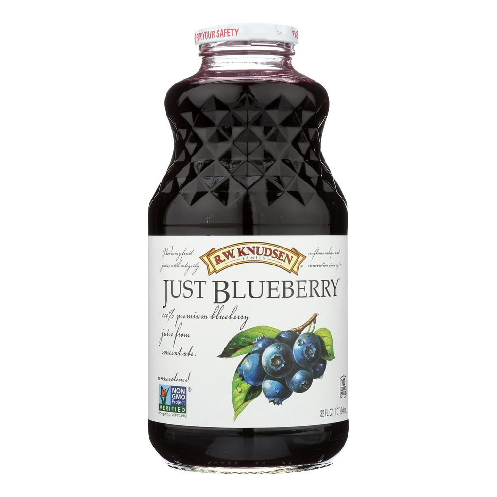 R.W. Knudsen Just Blueberry Juice, 32 fl oz (Case of 6)