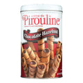 De Beukelaer Creme De Pirouline Rolled Wafers (Pack of 6) - Chocolate Hazelnut Flavor - 14 Oz.