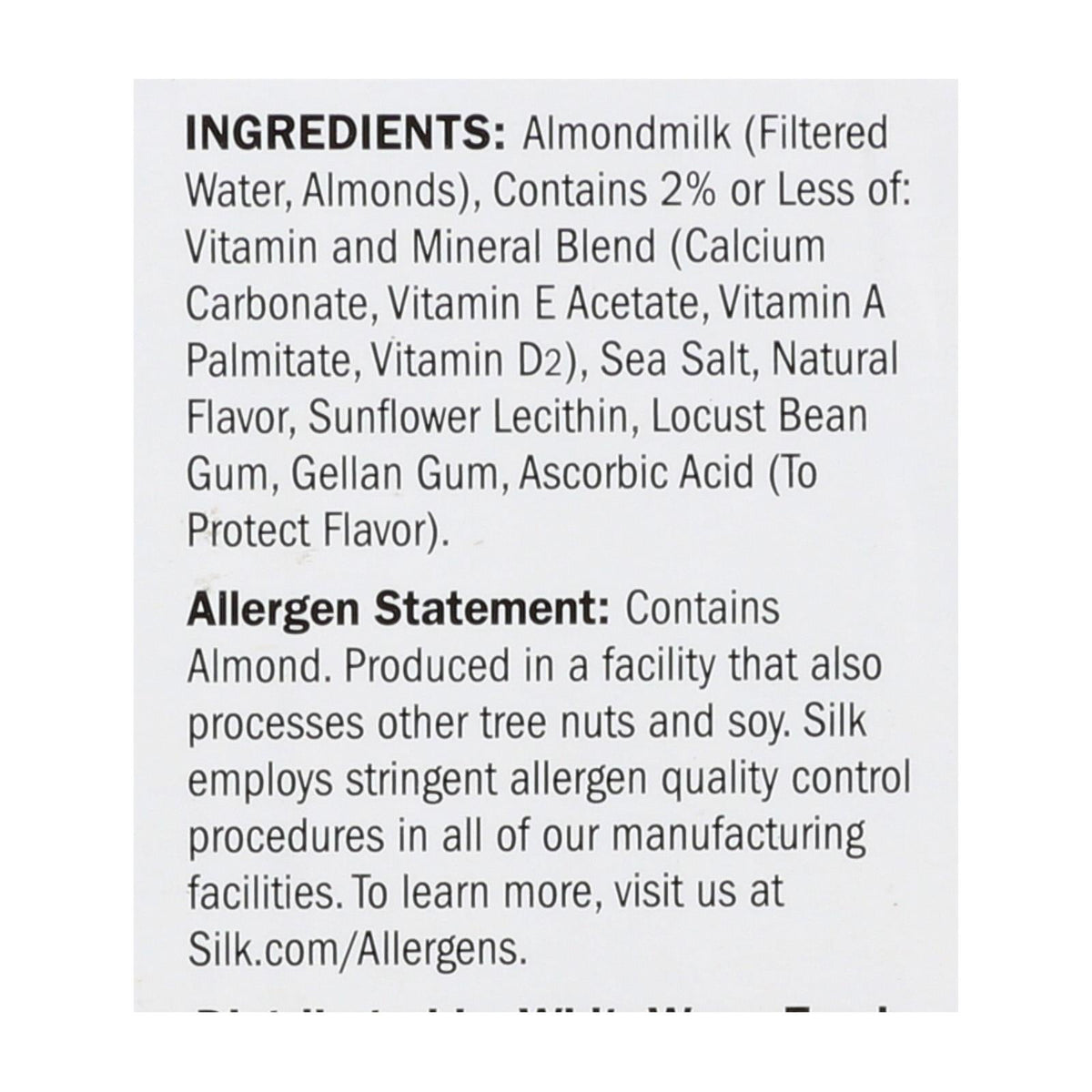 Silk Pure Almond Milk - Unsweetened Vanilla (Pack of 6) - 32 Fl Oz.