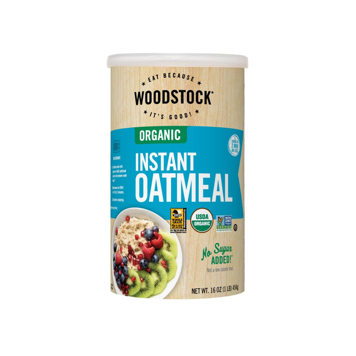 Woodstock Organic Instant Oatmeal, 16 oz (Case of 12)