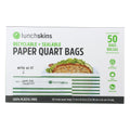 Lunchskins Paper Sandwich Bags (Pack of 12) - Green Stripe - 50 Count
