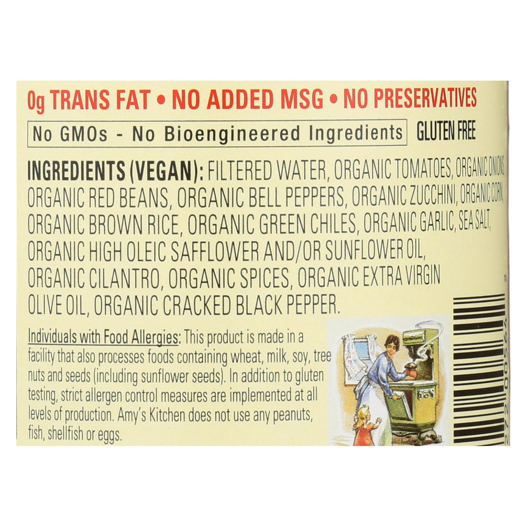 Amy's Organic Spanish Rice & Red Bean Soup, 14.7 oz (Case of 12)
