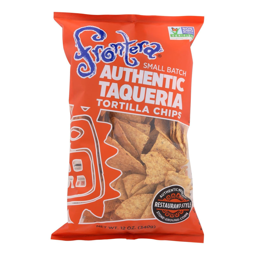 Frontera Thick & Crunchy Tortilla Chips, 12 oz (Case of 12)