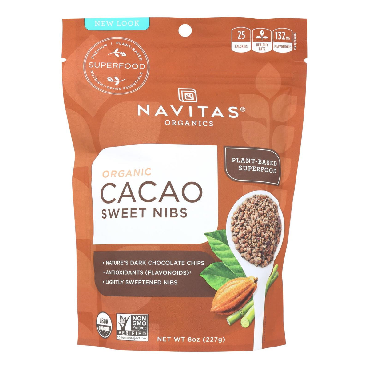 Navitas Organics Sweetened Cacao Nibs, 8 oz