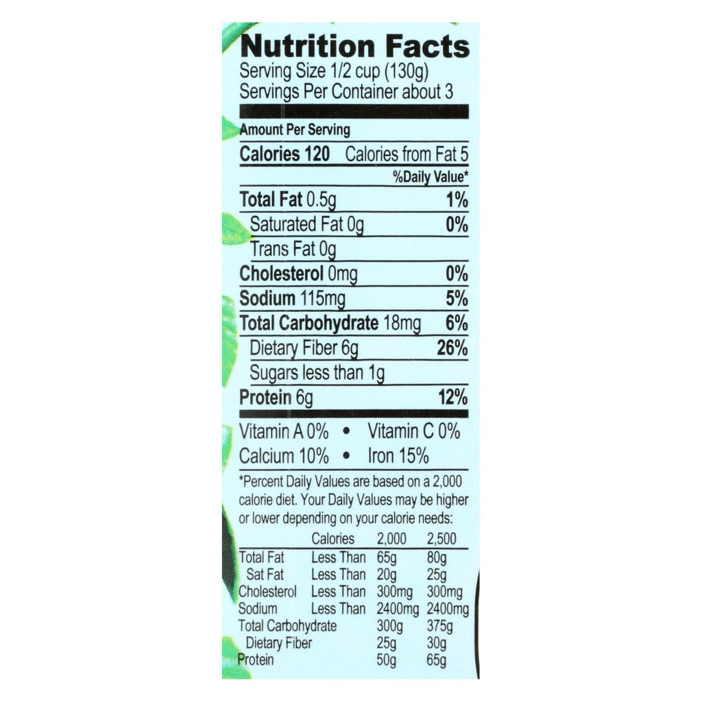 Jack's Quality Organic Low Sodium Cannellini Beans, 13.4 oz (Case of 8)